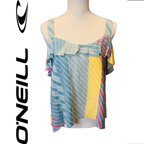 🔥SOLD🔥 O’NEILL NWOT Striped Tank Top with Adjustable Straps Size Small - Picture 5 of 9
